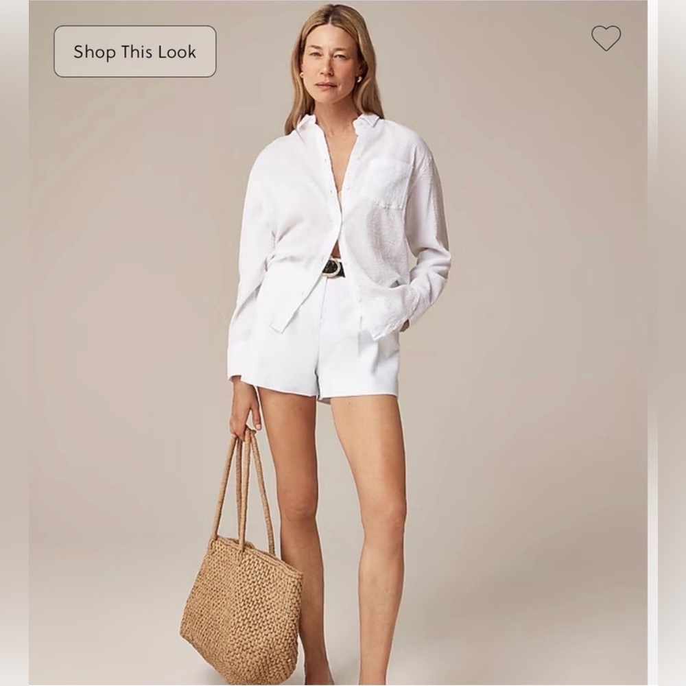 J Crew garçon classic double gauze collared shirt classic fit